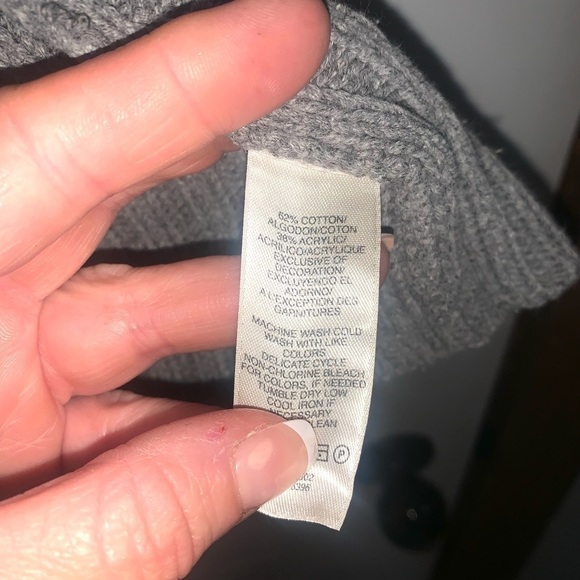 DKNY Woman’s Vintage Y2k 90s zip up Cardigan Gray Medium - Picture 5 of 6